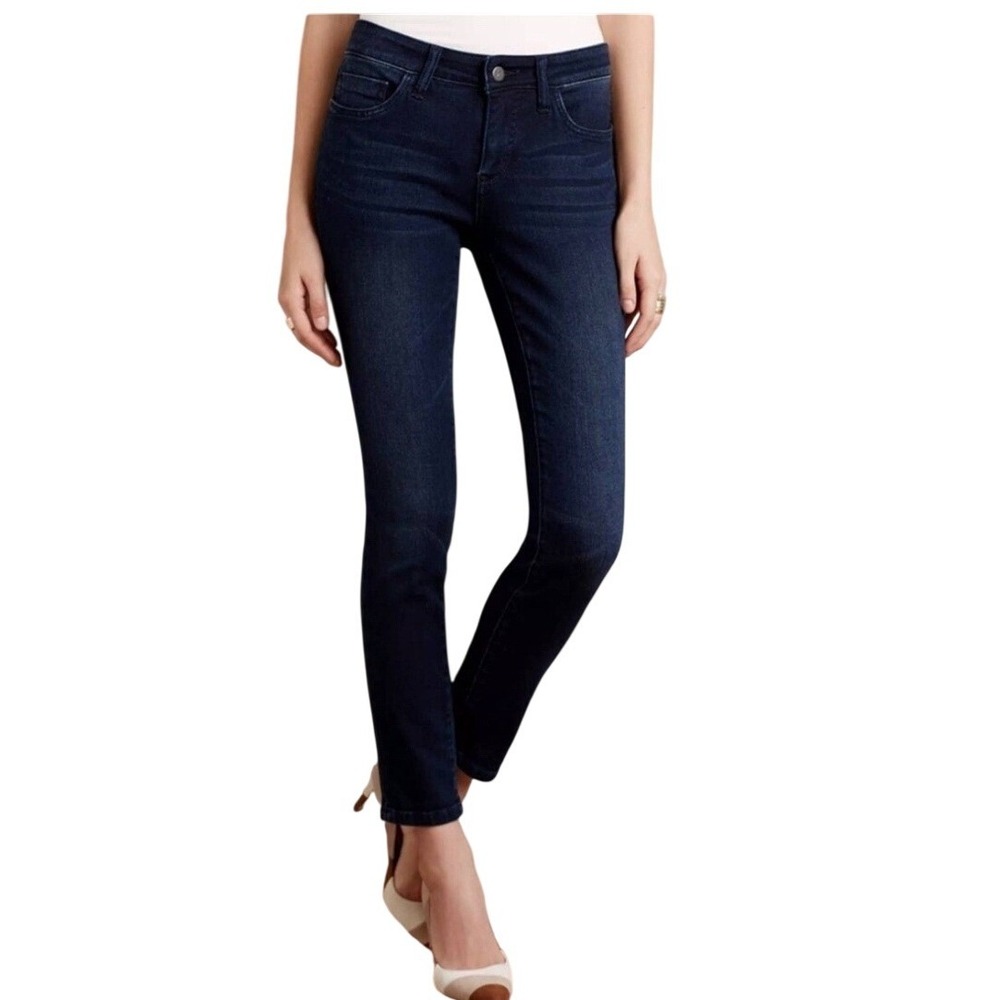 Pilcro and‎ the Letterpress Stet Skinny Ankle Jeans Dark Indigo Womens 25 NWT